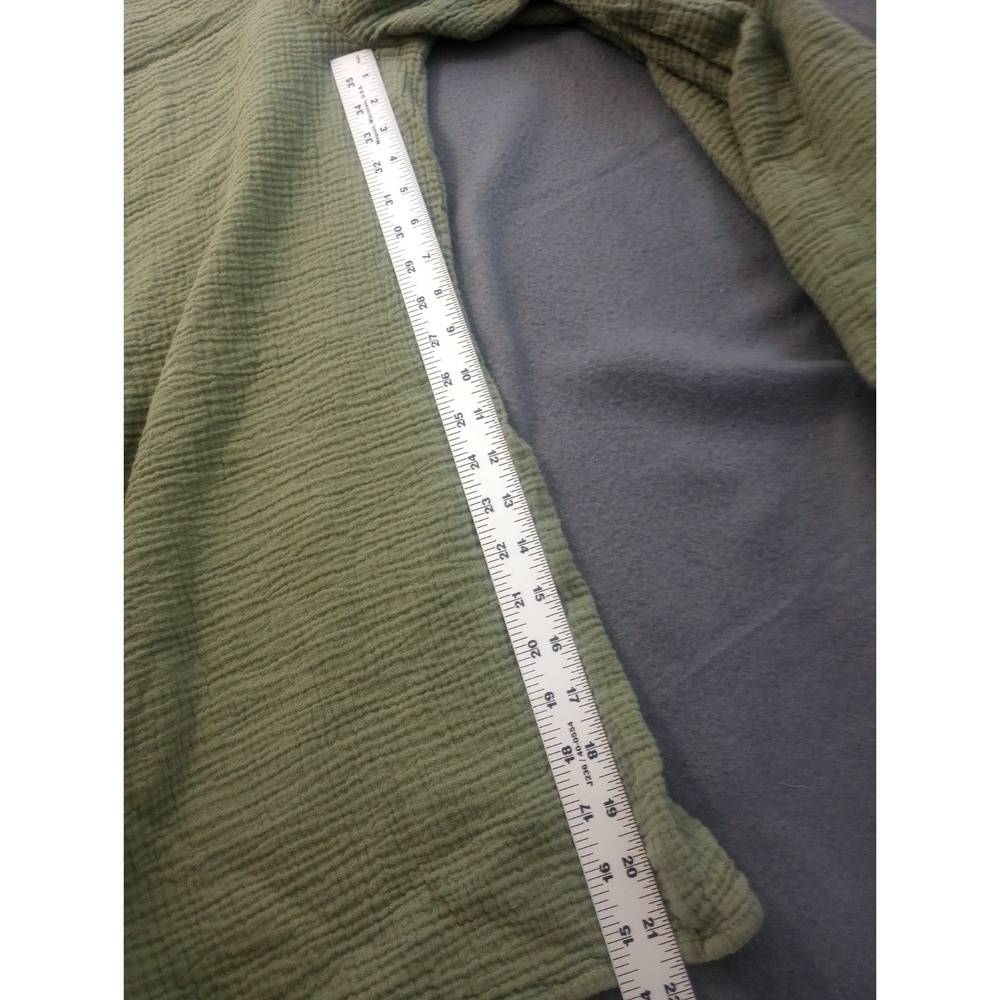 Z Supply Gauzy Wide Leg Cropped Loose Jumpsuit Green M Cottage Garden Utility - Picture 6 of 12